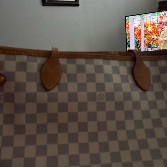 👜 Louis Vuitton Damier Azur Neverfull MM Set 🤍 - Picture 4 of 15